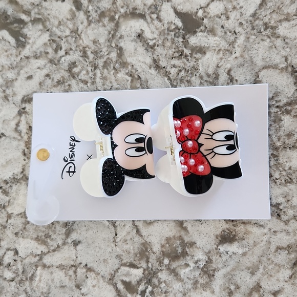 Disney x Baublebar Mickey Mouse & Minnie Mouse Hair Clip - Picture 1 of 1